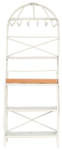 Metal Kitchen Rack, White